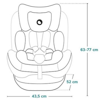 Lionelo - Bērnu auto sēdeklis ar rotējošu bāzi BASTIAAN ONE i-Size 40-150 cm smilškrāsas