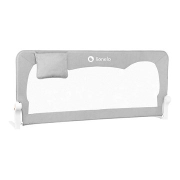 Lionelo - Gultas sānu aizsargs HANNA pelēks melange
