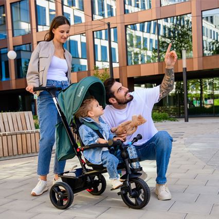 Lionelo - HAARI bērnu trīsritenis, zaļš/melns