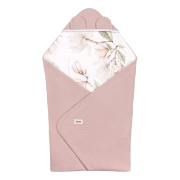 Lionelo - Iesaiņojamā sega autokrēsliņam TRAVEL SWADDLE 90x90 cm bēžs Magnolia