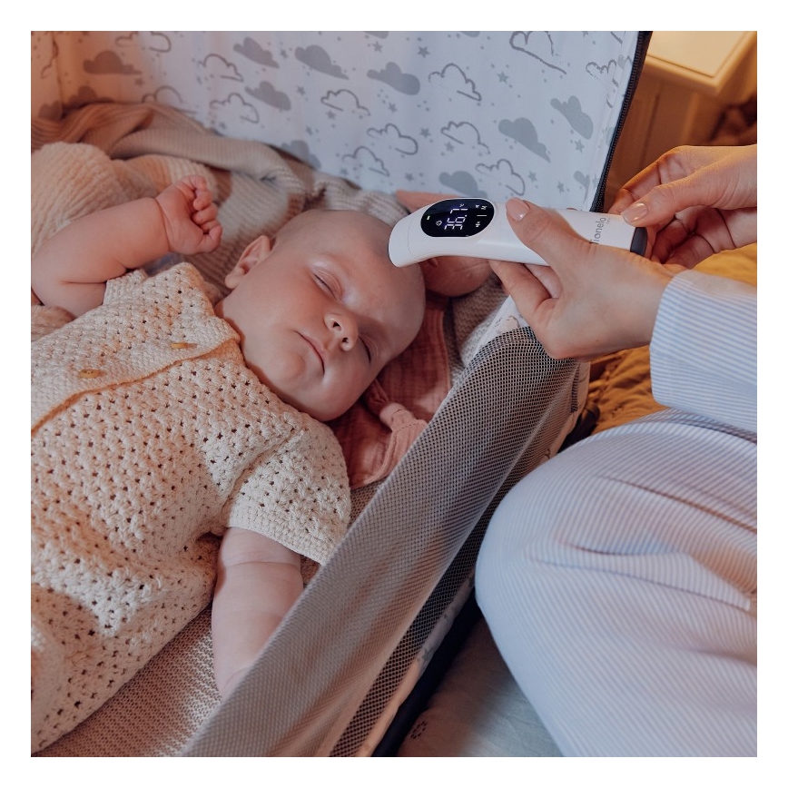 Lionelo - Infrasarkanais bezkontakta termometrs FEVERSCAN 2xAAA