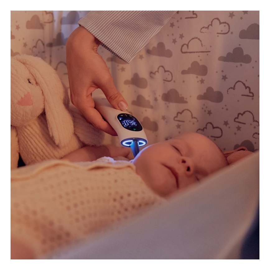 Lionelo - Infrasarkanais bezkontakta termometrs FEVERSCAN 2xAAA