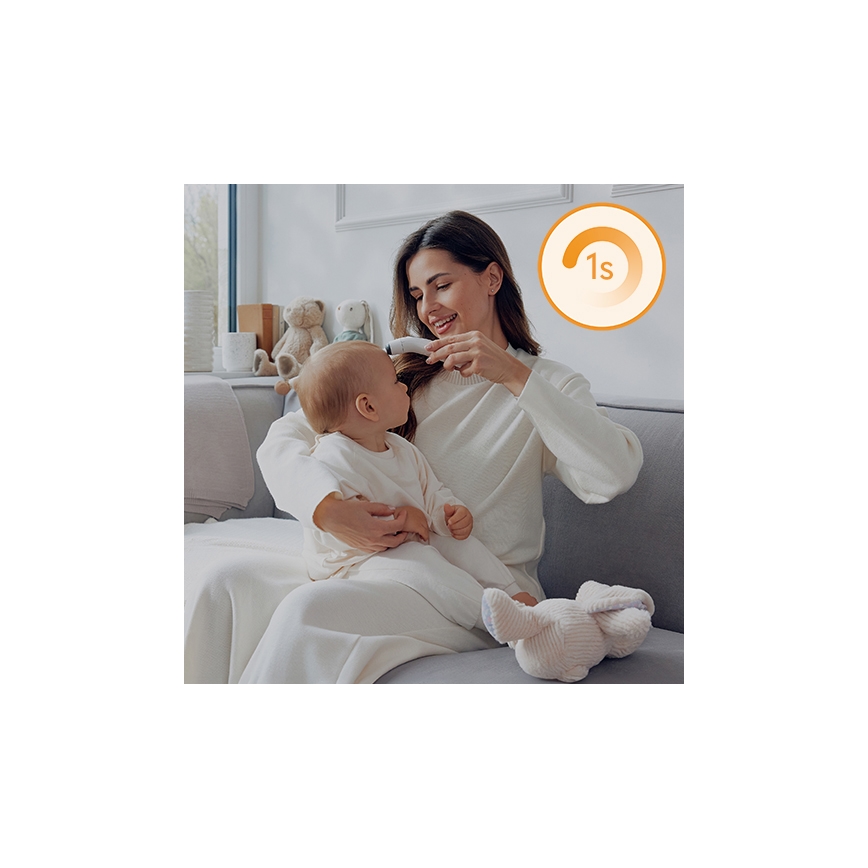 Lionelo - Infrasarkanais bezkontakta termometrs FEVERSCAN 2xAAA