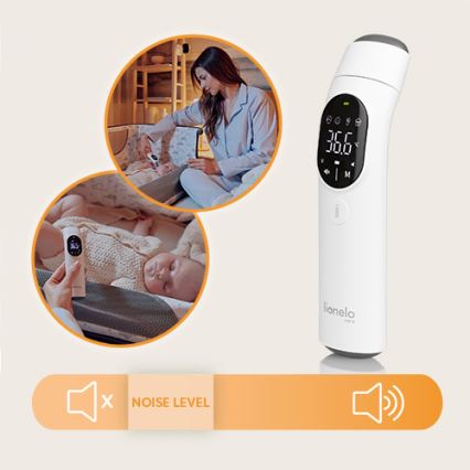 Lionelo - Infrasarkanais bezkontakta termometrs FEVERSCAN 2xAAA