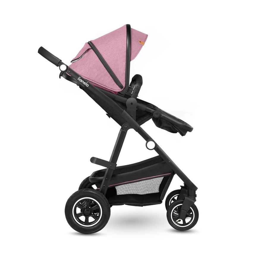 Lionelo - Kombinētie 2-in-1 rati AMBER Pink Rose