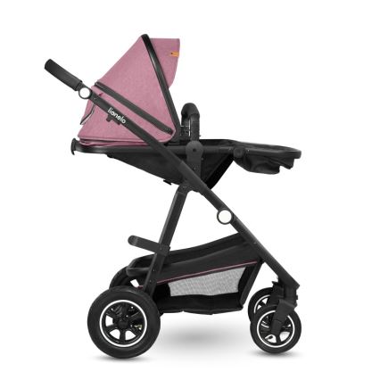 Lionelo - Kombinētie 2-in-1 rati AMBER Pink Rose