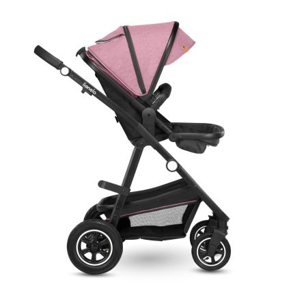 Lionelo - Kombinētie 2-in-1 rati AMBER Pink Rose