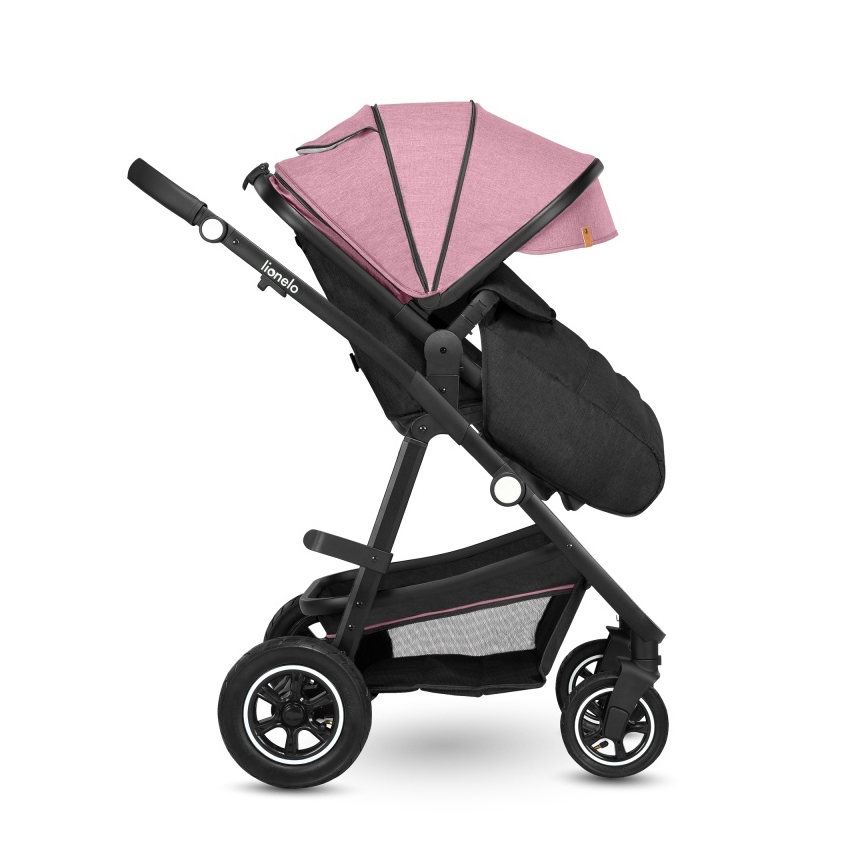 Lionelo - Kombinētie 2-in-1 rati AMBER Pink Rose