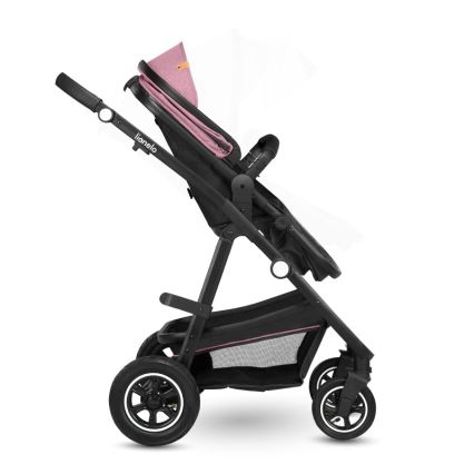 Lionelo - Kombinētie 2-in-1 rati AMBER Pink Rose