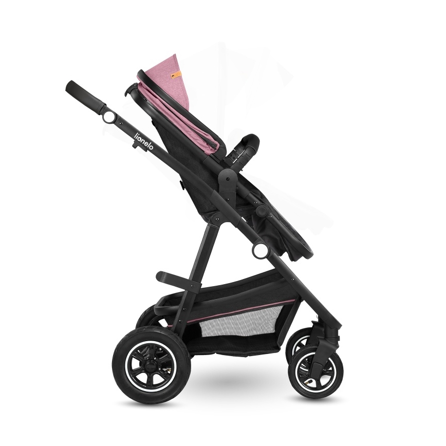 Lionelo - Kombinētie 2-in-1 rati AMBER Pink Rose
