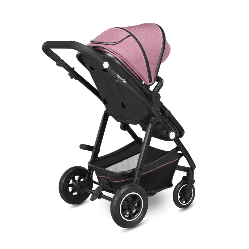 Lionelo - Kombinētie 2-in-1 rati AMBER Pink Rose