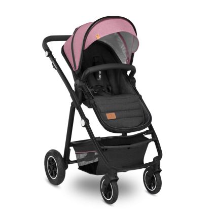 Lionelo - Kombinētie 2-in-1 rati AMBER Pink Rose