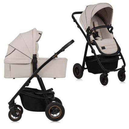 Lionelo - Kombinētie 2-in-1 ratiņi AMBER PLUS Beige Sand