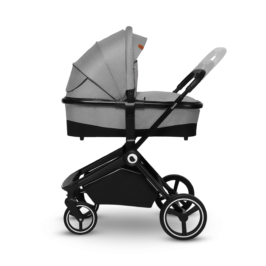 Lionelo - Kombinētie 2-in-1 ratiņi MIKA Grey Stone