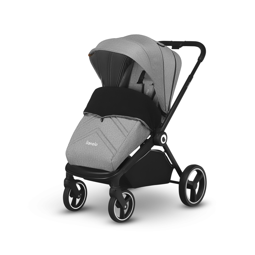 Lionelo - Kombinētie 2-in-1 ratiņi MIKA Grey Stone