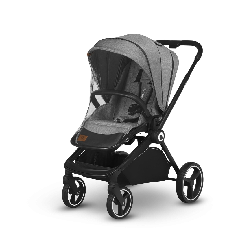 Lionelo - Kombinētie 2-in-1 ratiņi MIKA Grey Stone