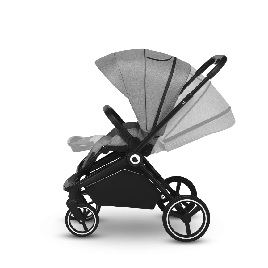 Lionelo - Kombinētie 2-in-1 ratiņi MIKA Grey Stone
