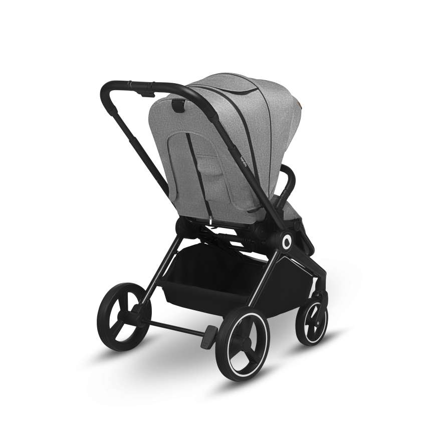 Lionelo - Kombinētie 2-in-1 ratiņi MIKA Grey Stone