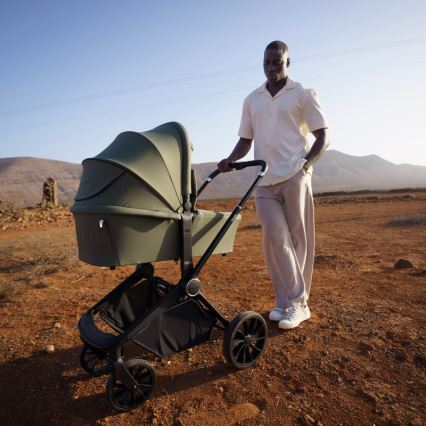 Lionelo - Kombinētie 3-in-1 ratiņi MIKA PLUS olīvu zaļš