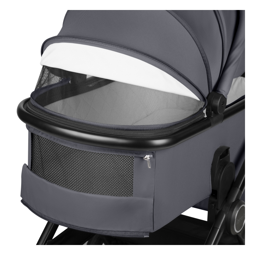 Lionelo - Kombinētie 3‑1 bērnu rati LAYLA Grey Stone