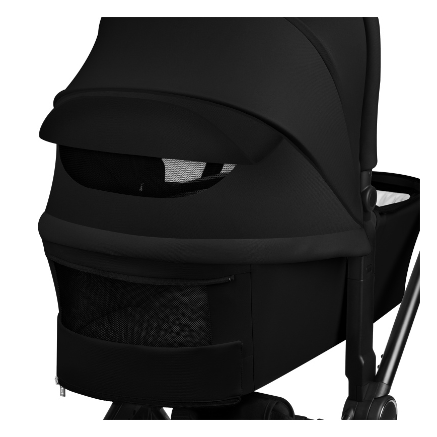 Lionelo - Kombinētie 3‑1 bērnu ratiņi MIKA PLUS Black Onyx