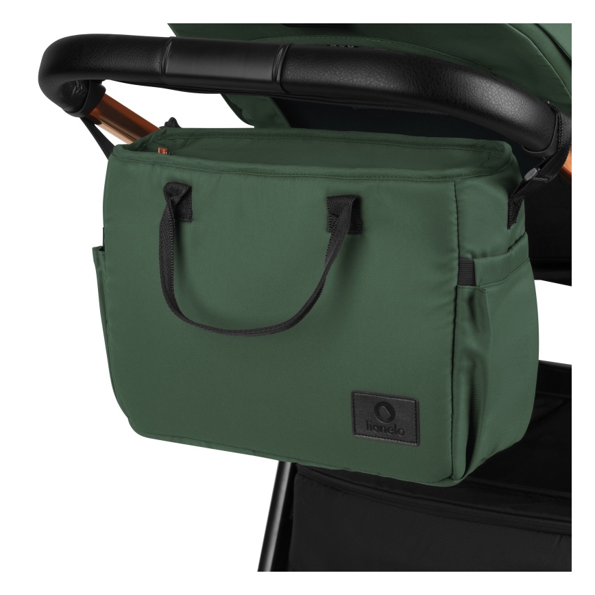 Lionelo - Kombinētie bērnu rati 2-in-1 LAYLA Green Forest