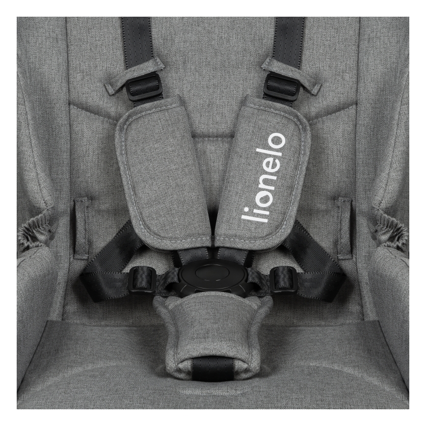 Lionelo - Kombinētie bērnu rati 2 vienā MERIL Grey Stone