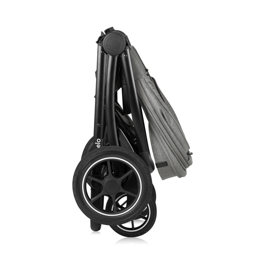 Lionelo - Kombinētie bērnu rati 2 vienā MERIL Grey Stone