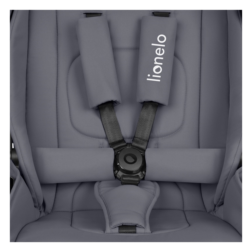 Lionelo - Kombinētie bērnu rati 3‑1 MIKA PLUS Grey Stone