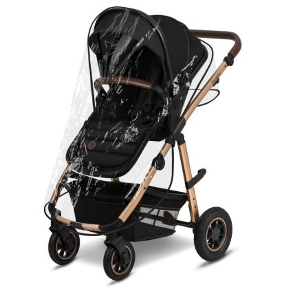 Lionelo - Kombinētie rati 2-in-1 AMBER Black Onyx