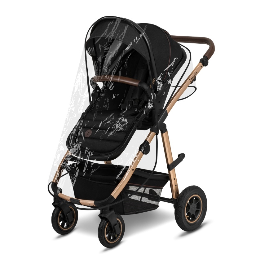 Lionelo - Kombinētie rati 2-in-1 AMBER Black Onyx