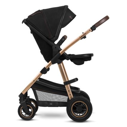 Lionelo - Kombinētie rati 2-in-1 AMBER Black Onyx