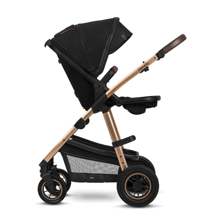 Lionelo - Kombinētie rati 2-in-1 AMBER Black Onyx