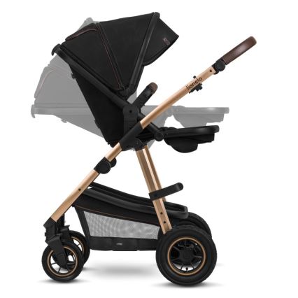 Lionelo - Kombinētie rati 2-in-1 AMBER Black Onyx