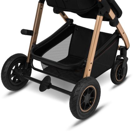 Lionelo - Kombinētie rati 2-in-1 AMBER Black Onyx