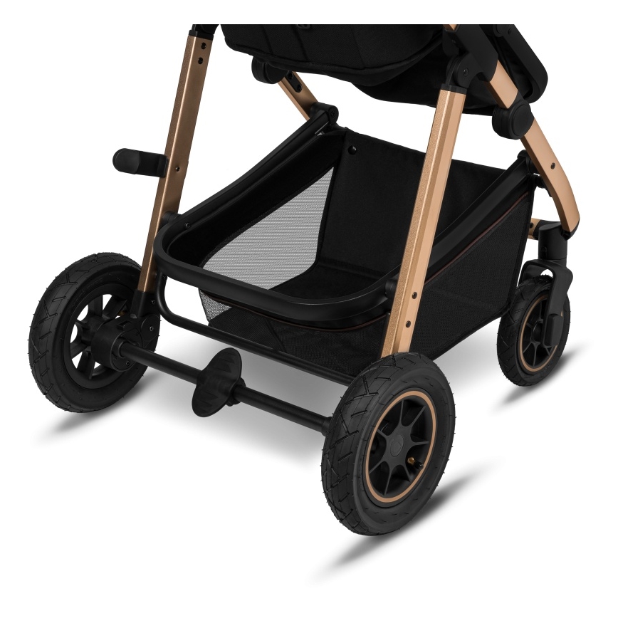 Lionelo - Kombinētie rati 2-in-1 AMBER Black Onyx