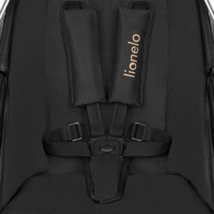 Lionelo - Kombinētie rati 2-in-1 AMBER Black Onyx