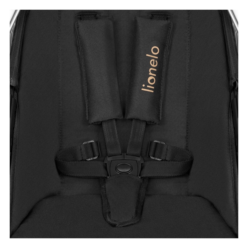 Lionelo - Kombinētie rati 2-in-1 AMBER Black Onyx