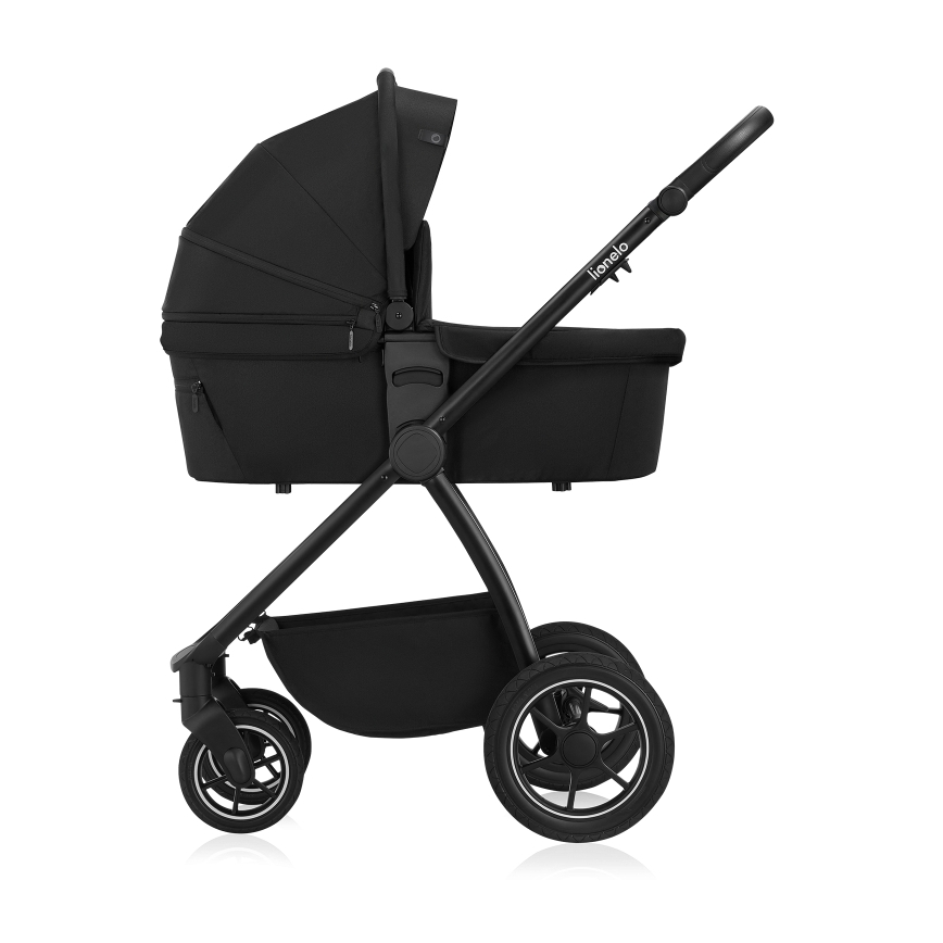 Lionelo - kombinētie rati 2-in-1 MERIL Black Onyx