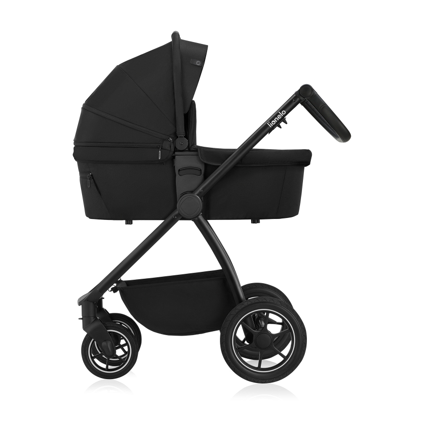 Lionelo - kombinētie rati 2-in-1 MERIL Black Onyx