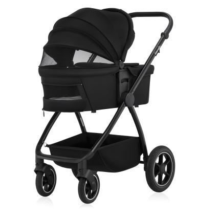 Lionelo - kombinētie rati 2-in-1 MERIL Black Onyx