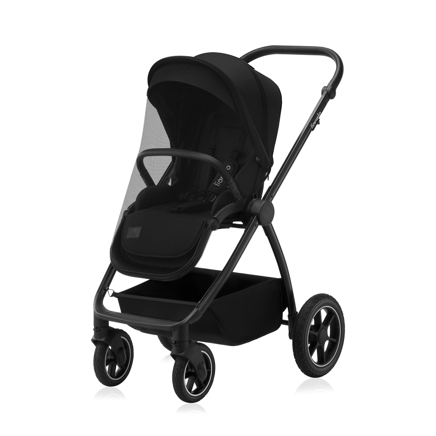 Lionelo - kombinētie rati 2-in-1 MERIL Black Onyx