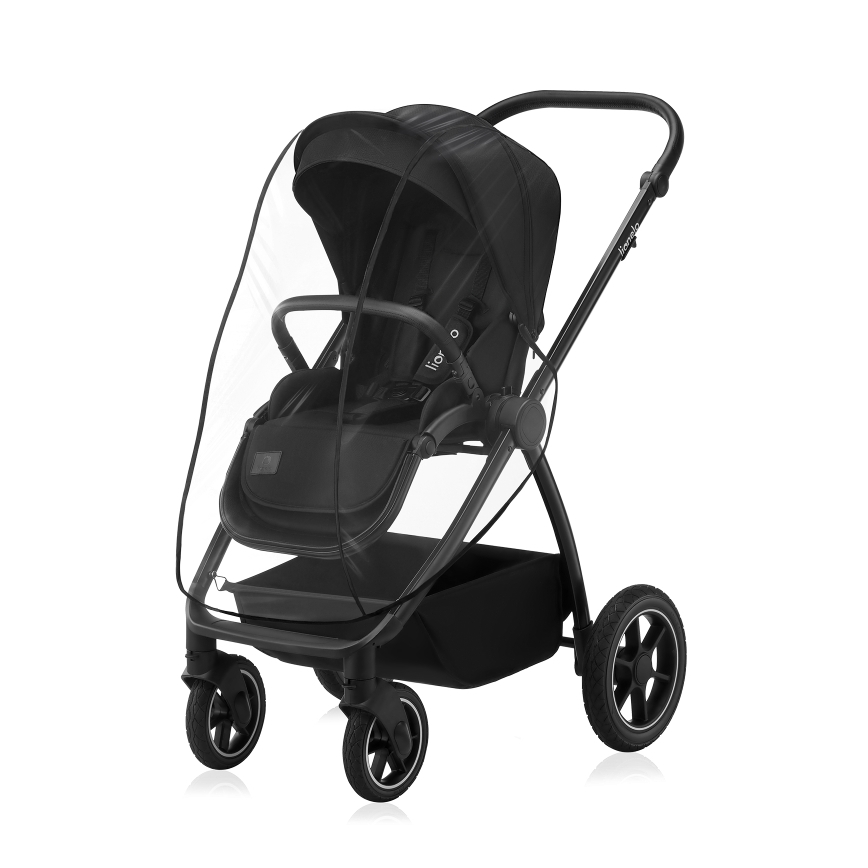 Lionelo - kombinētie rati 2-in-1 MERIL Black Onyx