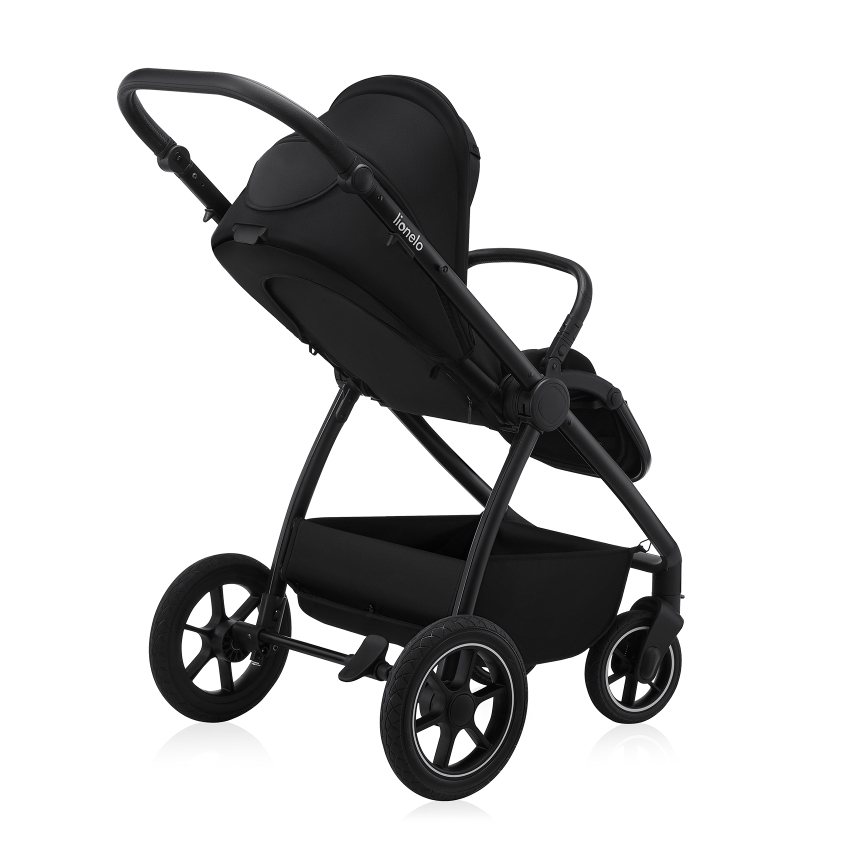 Lionelo - kombinētie rati 2-in-1 MERIL Black Onyx