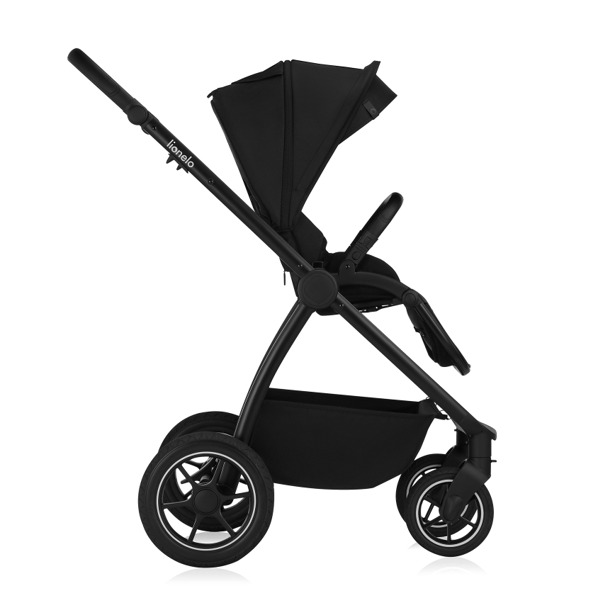 Lionelo - kombinētie rati 2-in-1 MERIL Black Onyx