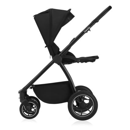 Lionelo - kombinētie rati 2-in-1 MERIL Black Onyx