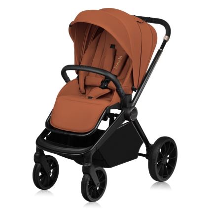 Lionelo - Kombinētie rati 2-in-1 MIKA PLUS Brown Rust