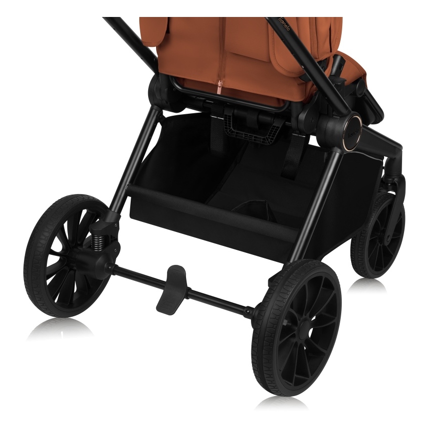 Lionelo - Kombinētie rati 2-in-1 MIKA PLUS Brown Rust