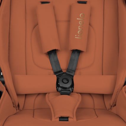 Lionelo - Kombinētie rati 2-in-1 MIKA PLUS Brown Rust