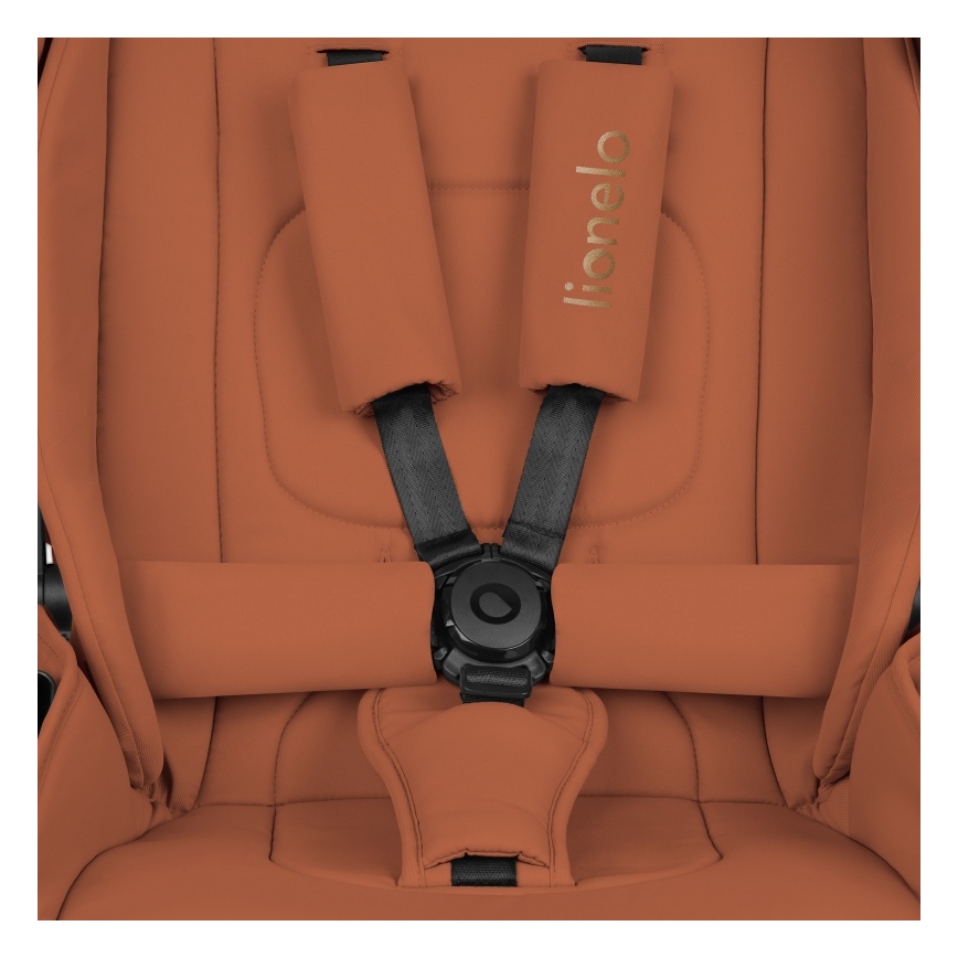 Lionelo - Kombinētie rati 2-in-1 MIKA PLUS Brown Rust